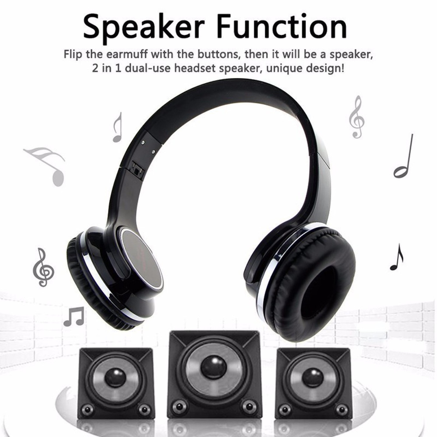 2 in 1 headphone and speaker