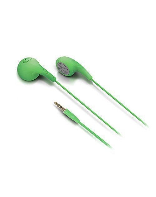 Universal iLuv (Bubble Gum2) Green In Ear Audio Stereo 3.5mm Jack Earphone Headset Headphones Ear buds Hands for Smartphone, Tab for All Devices,Smartphones,Tablets.PC