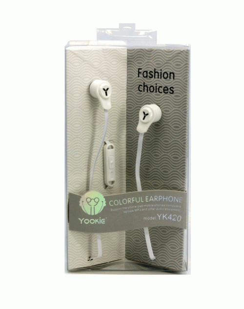 New Arrival Universal YK420 (2016) Premium High Quality Stereo Earphone with MIC HiFi Sound Effects,Clear Human Voice, In-Ear Noise Isolation 