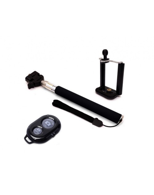 Universal Extendable Self Portrait Selfie Handheld Stick Monopod with Bluetoot Remote Wireless Shutter for IOS and Android Smartphone