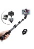 Extendable handheld YunTeng YT-188 Selfie Sticks Monopod + Mini Tripod Stand Mount + Phone Holder Clip Desktop Self-Tripod + Bluetooth Remote Shutter Controller Self-Timer for iPhone iPad Samsung HTC iOS Andriod Cellphone Smartphones