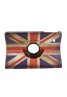 Samsung Galaxy Tab E 9.6 Case Cover - Premium Vegan Leather 360 Degree Rotating Swivel Stand for Samsung Tab E SM-T560 / T561 / T565 9.6-Inch Tablet(UK Flag)