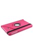 Samsung Galaxy Tab E 9.6 Case Cover - Premium Vegan Leather 360 Degree Rotating Swivel Stand for Samsung Tab E SM-T560 / T561 / T565 9.6-Inch Tablet(Pink)