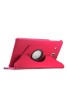 Samsung Galaxy Tab E 9.6 Case Cover - Premium Vegan Leather 360 Degree Rotating Swivel Stand for Samsung Tab E SM-T560 / T561 / T565 9.6-Inch Tablet(Pink)