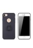 Rubberized Finger Ring Hard PC Case for iPhone 7 -Black