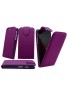 iPhone 6/6S Pu cuir flip Case Cover Plus Protecteur d'écran gratuit et Mini Stylus-Purple