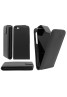 iPhone 5G/5S Pu cuir flip Case Cover Plus Protecteur d'écran gratuit et Mini Stylus-Black