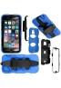 Samsung Galaxy S4 Heavy Duty Military Shockproof with built in shield Case Blue