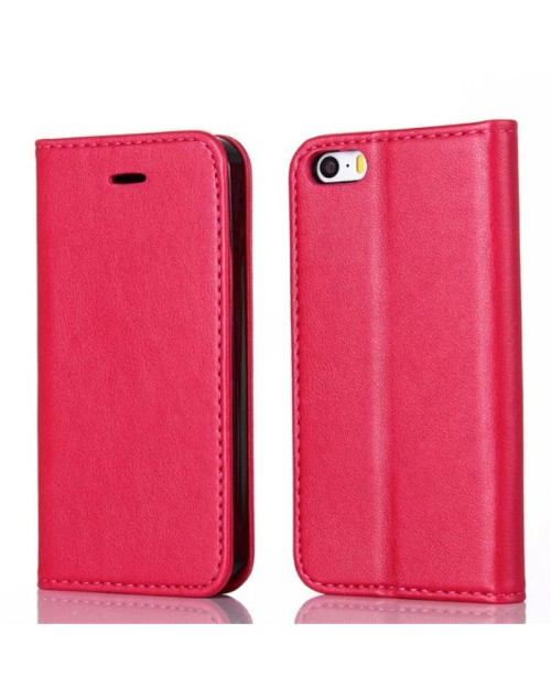 Apple iPhone 6S 6 Pu Leather Book Style Wallet Case with Mini Stylus Stylus-Red