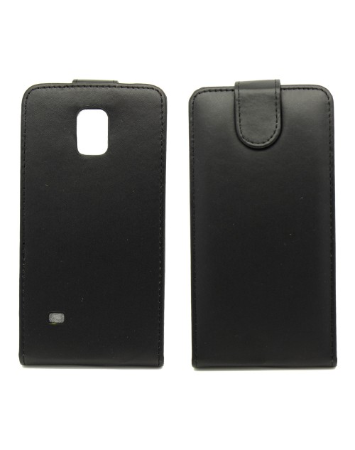 Samsung Galaxy S5 Mini Pu Leather Flip Case Cover Plus  Mini Stylus-Black