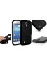 Samsung Galaxy Mini S5 Heavy Duty Military Shockproof Hard Back gripping Textured Case Black