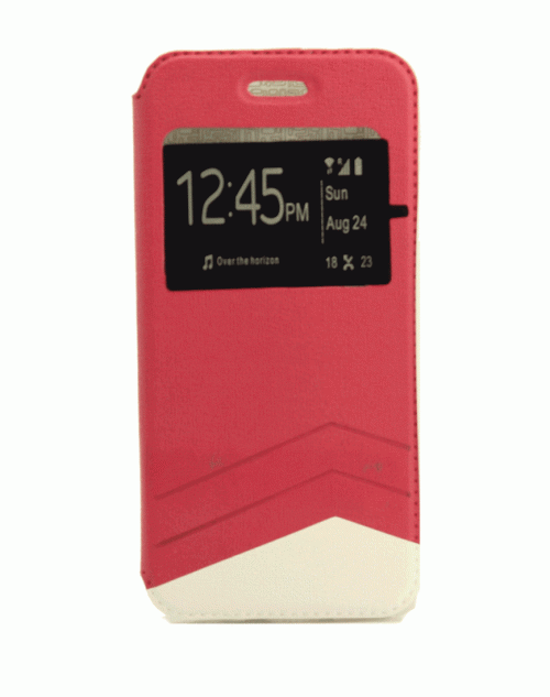 iPhone 6 / 6s (4.7) Ultra Slim Thin Book Wallet Style Case with Adjustable Viewing Stands & Card Slots-Red Binder