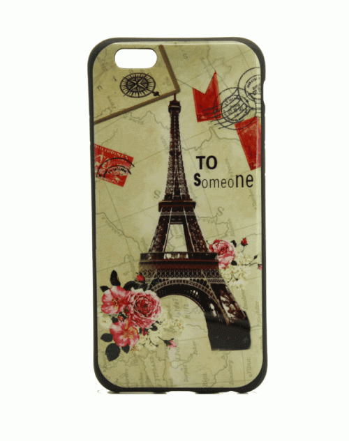 iPhone 6 / 6s (4.7) Soft Printed Back Silicon TPU Case Cover for iPhone 6 / 6s (4.7)-Effiel Towers Pattern