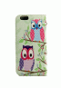 iPhone 6 / 6s (4.7) Pu Leather Book Wallet Style Case with Adjustable Viewing Stands & Card Slots-Owls