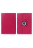 Apple iPad Air Pros 9.7 Printed 360 Rotaing Pu Leather with Viewing Stand Plus Free Stylus Case Cover for Apple iPad Air 3-Pink