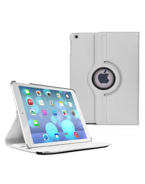 Apple iPad Mini 4 360 Rotaing Pu Leather with Viewing Stand Case Cover-White