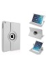 Apple iPad Mini 360 Rotaing Pu Leather with Viewing Stand Plus Free Stylus Case Cover for Apple iPad Mini-White