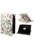 Apple iPad Air 2 Printed 360 Rotaing Pu Leather with Viewing Stand Plus Free Stylus Case Cover for Apple iPad Air 2-Brown Butterflies & Flowers