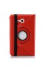 Samsung Galaxy Tab 3 Lite 7.0 360 Rotating Pu Leather Case with Adjustable Viewing Stand-Red